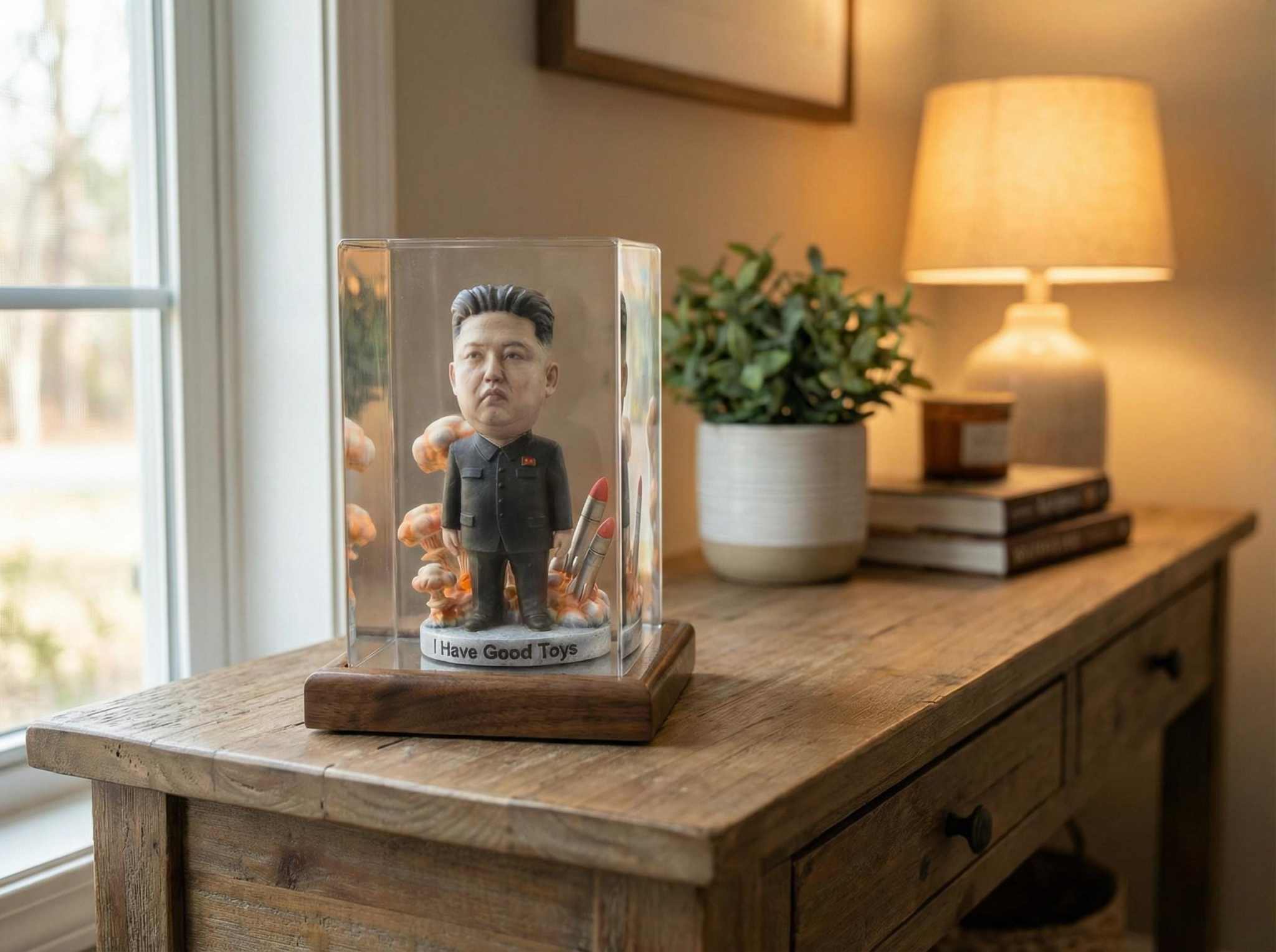 Decorative unique resin objects including clear and colored epoxy cubes and sculptures