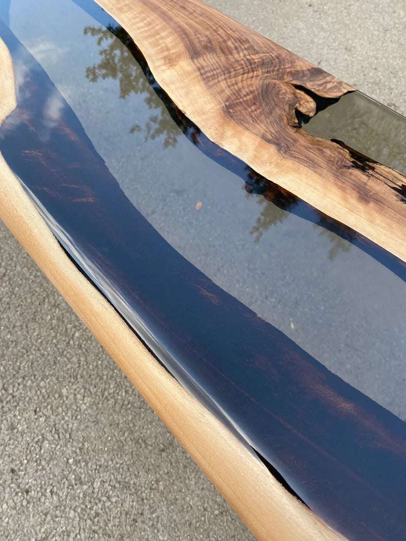 Driftwood Walnut Console Table